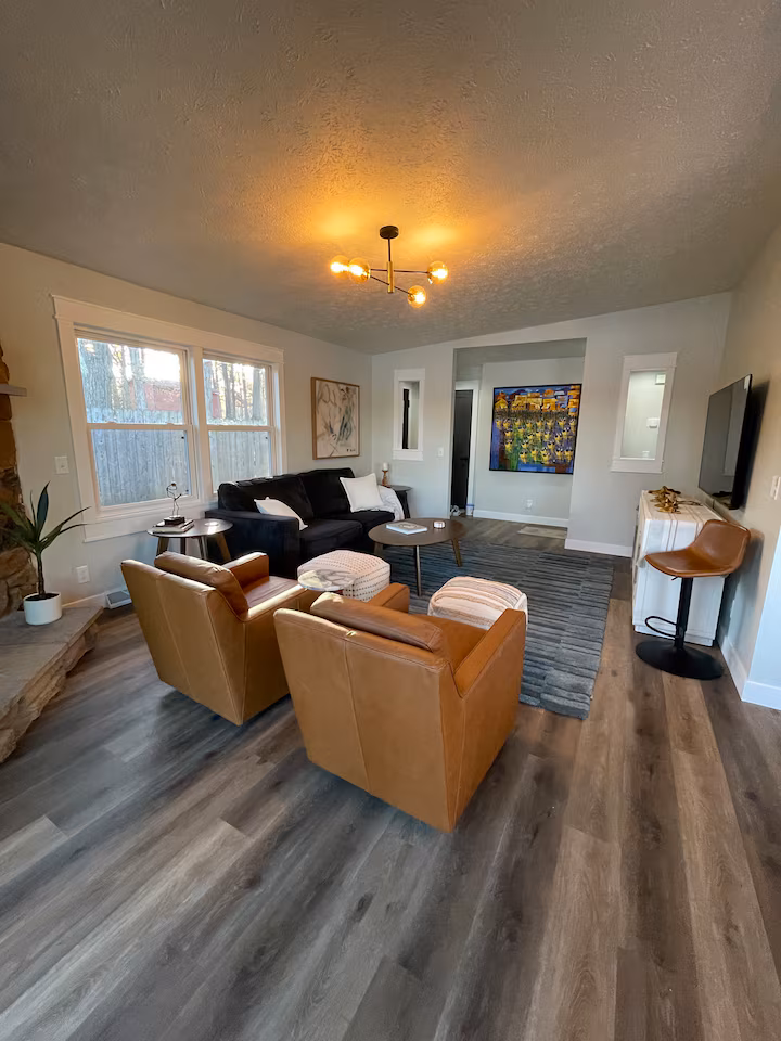 Second living room view at Cable Lakehouse